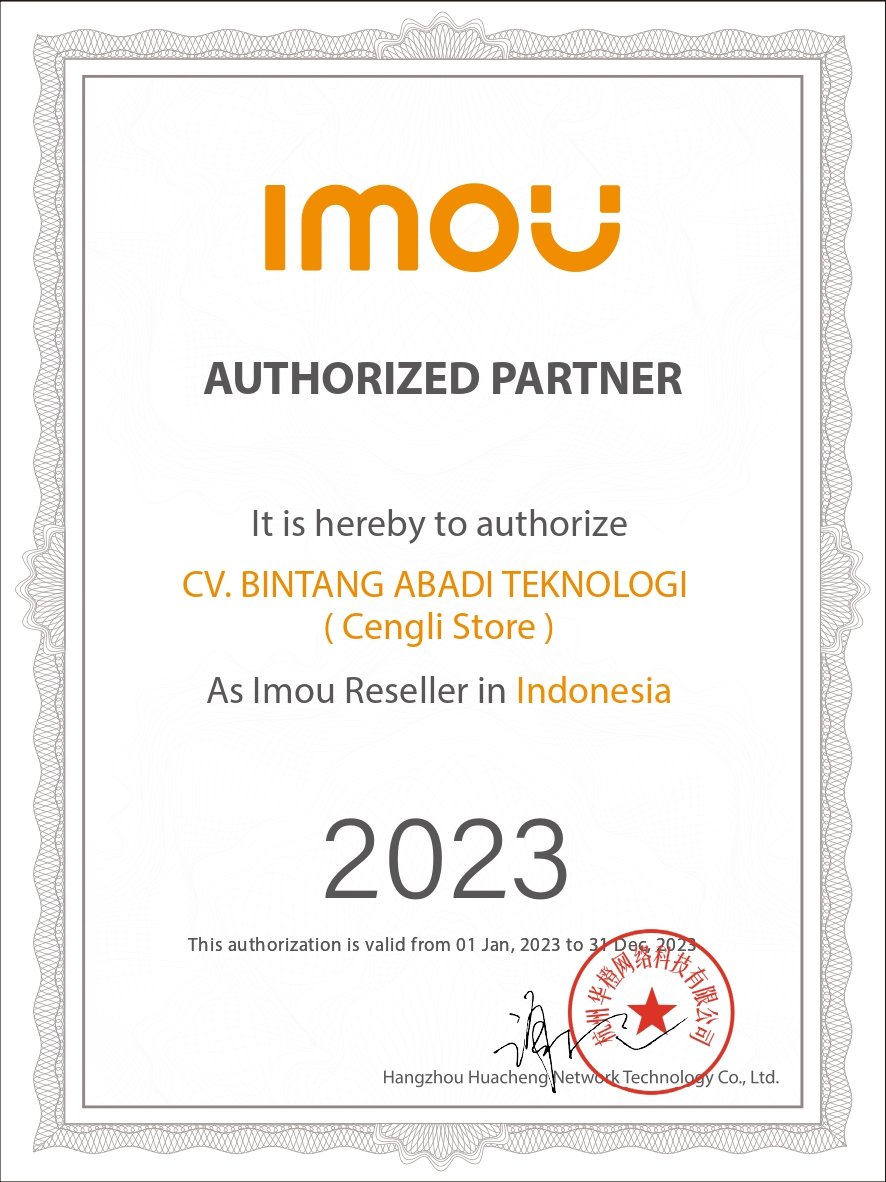 Hikvision Authorized Dealer Partner Certificate